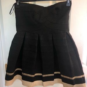 San Souci Black and Gold Dress